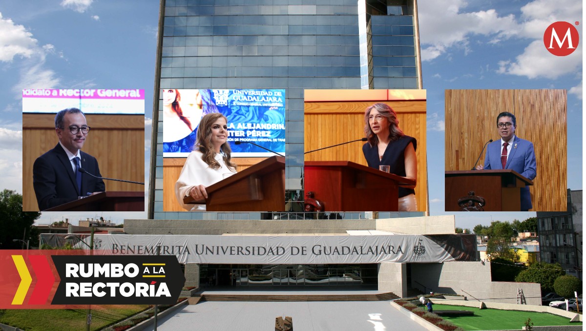 Aspirantes a la rectoría de la UdeG. (Especial)