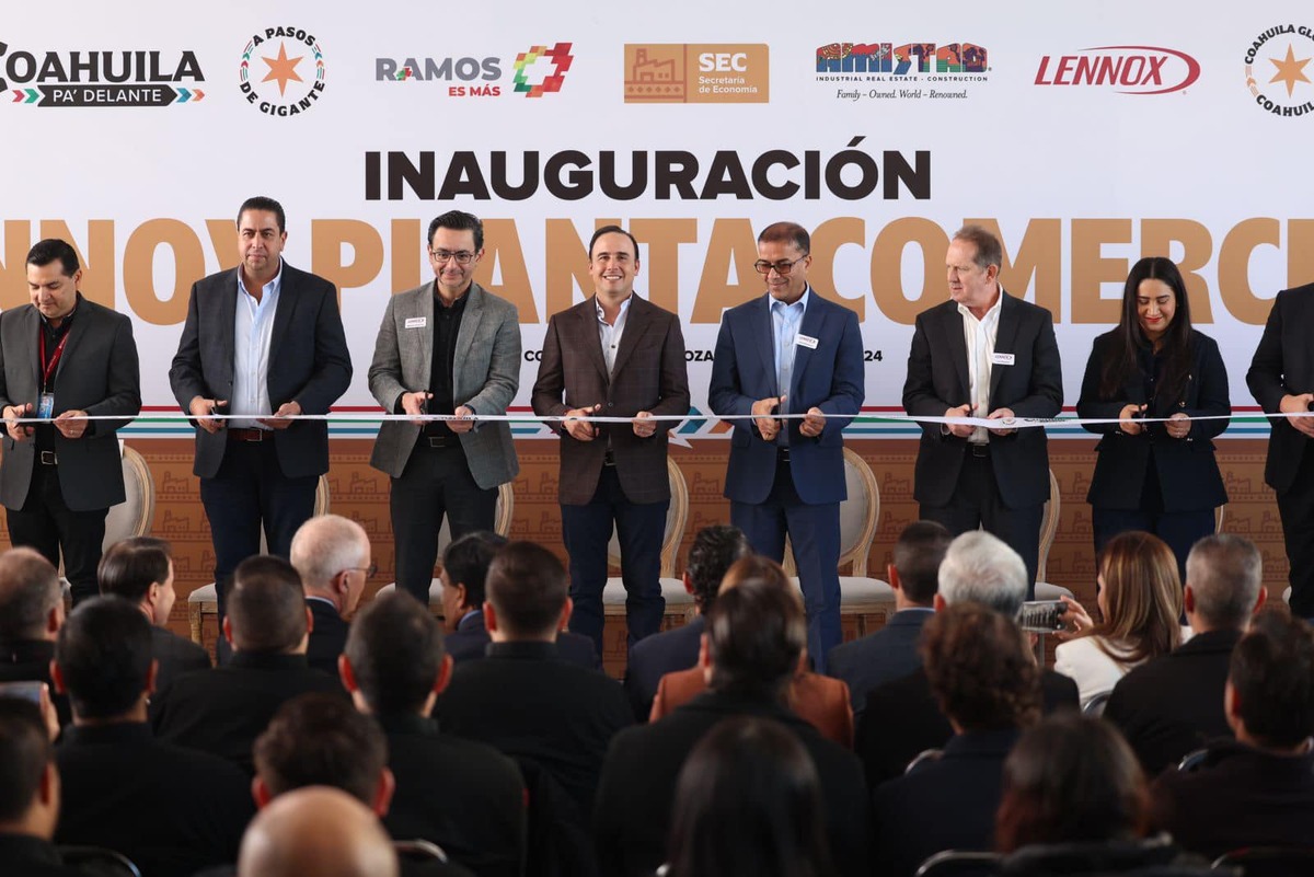 Inauguración de nueva planta de Lennox en Coahuila. | Especial