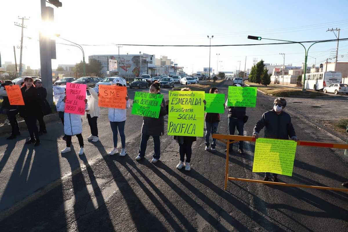 Protestan en Pachuca contra albergue migrante. (Jorge Sánchez)