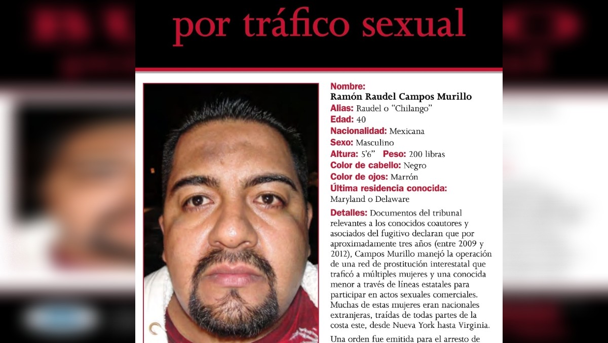 Ramón Raudel Campos Murillo, acusado de tráfico sexual. (Foto: especial)