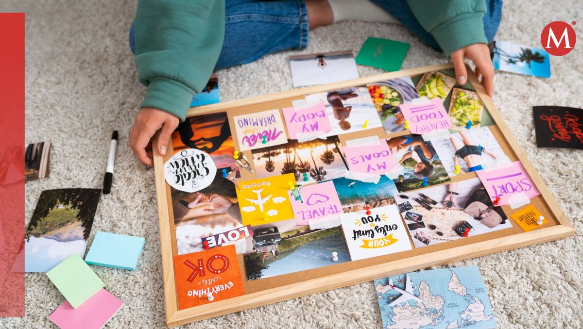 El vision board te ayuda a visualizar lo que deseas en el ámbito personal, profesional, financiero y espiritual.