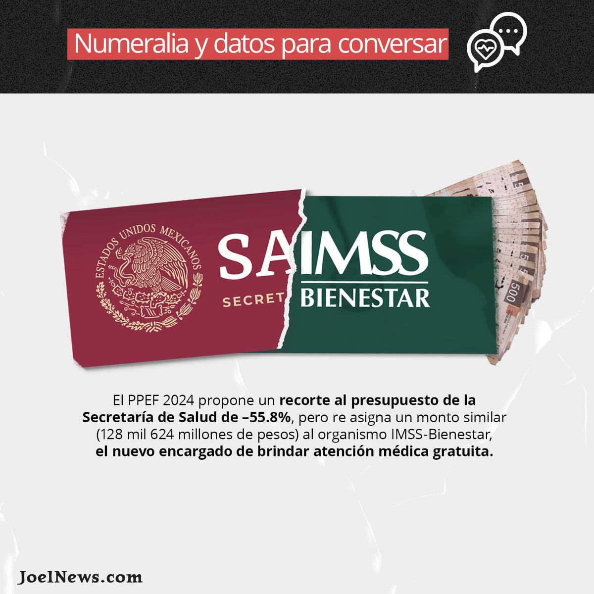 Proyecto del Presupuesto del Egresos de la Federación propone recortes a la Secretaría de Salud | Numeralia