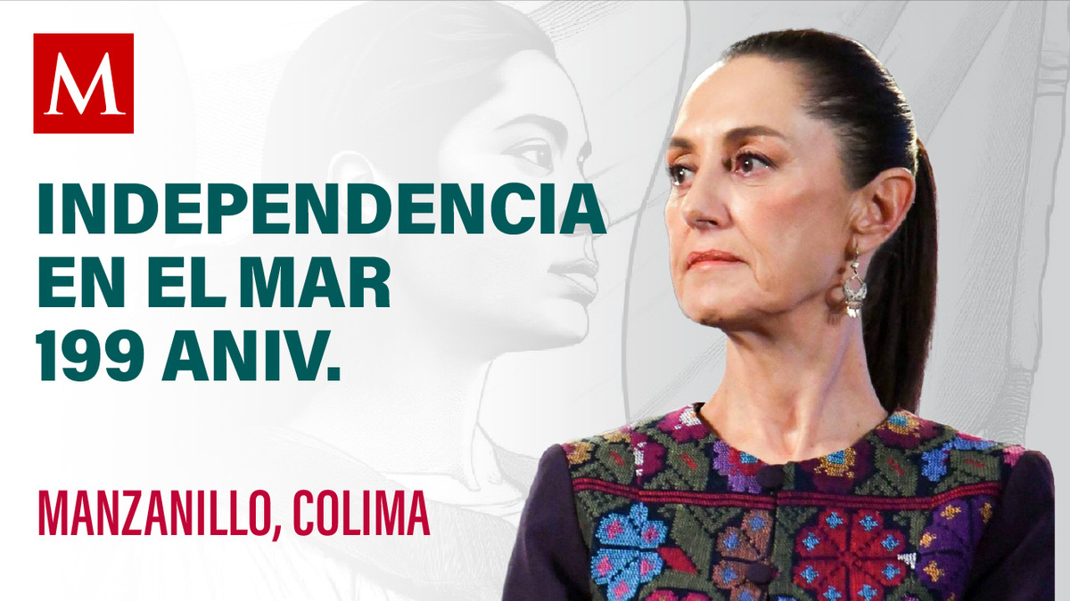 Sheinbaum preside el 199 Aniversario de la Consolidación de la Independencia en el Mar en Colima