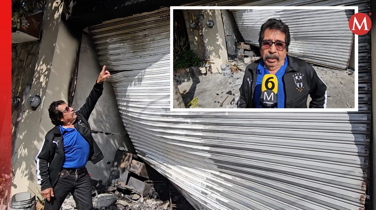 Vecino narra cómo salvó  a abuelita y nieto de incendio en San Nicolás. Foto:  Fabricio Gallegos