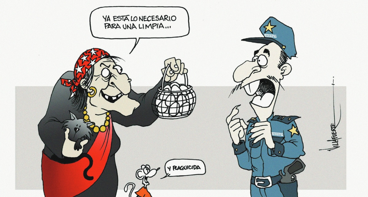 VILLAFUERTE/Brujos contra la policía municipal