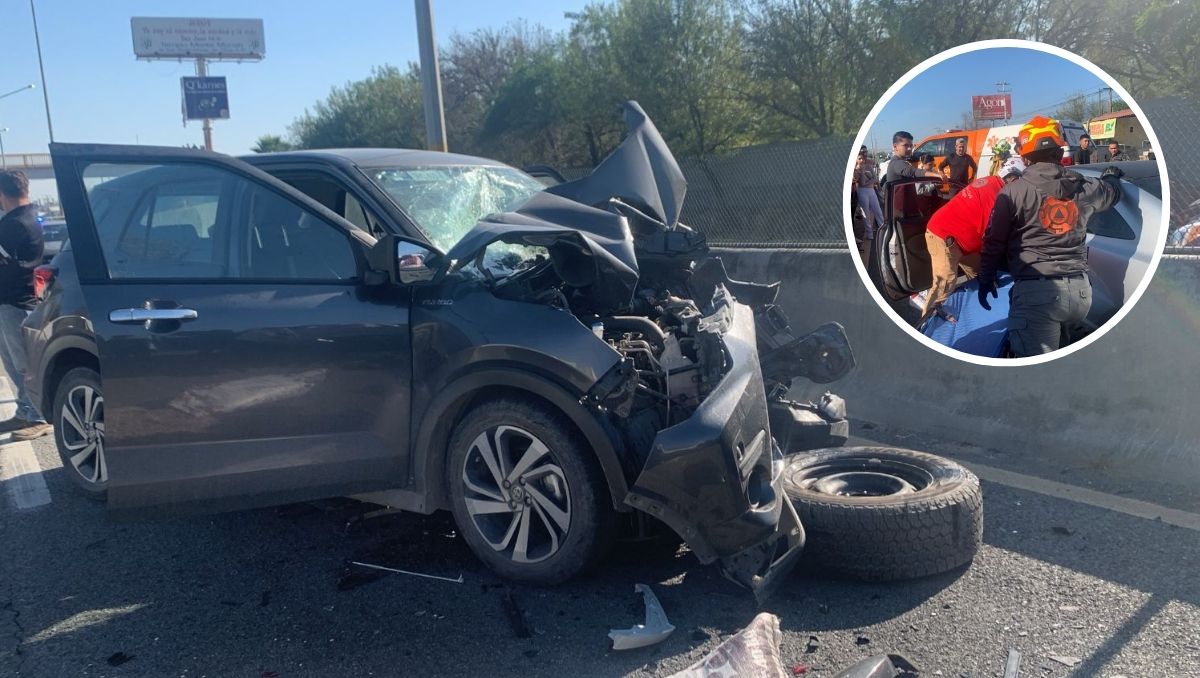 Tras el choque, el tránsito vehicular en la zona fue parcialmente detenido / Marcela Cuevas.