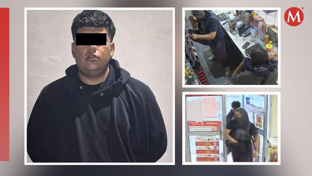 El presunto asaltante fue identificado como Ángel Mario “N”, de 21 años de edad / Especial
