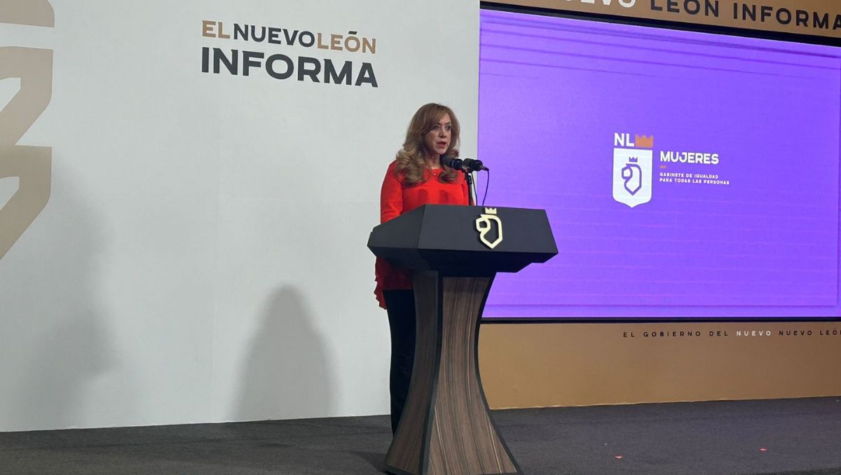 Graciela Buchanan, secretaria de las Mujeres de Nuevo León. Pedro Delgado