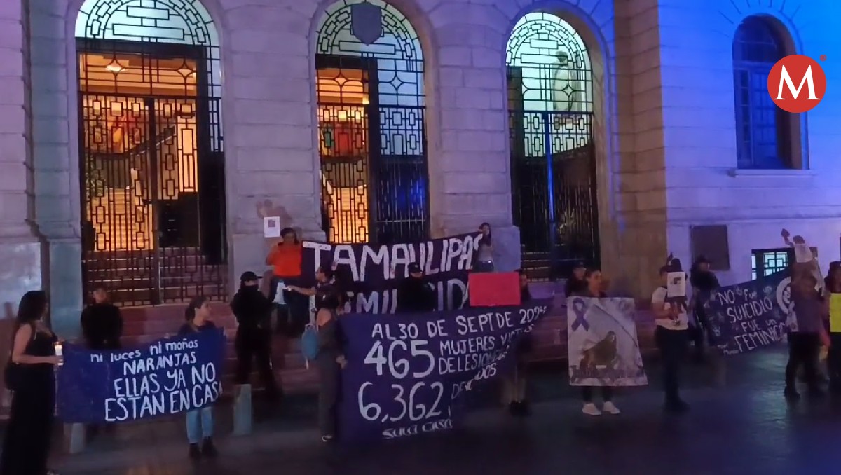 Marcha por la eliminación de la violencia contra la mujer en Tampico. (Jesús Alberto García)