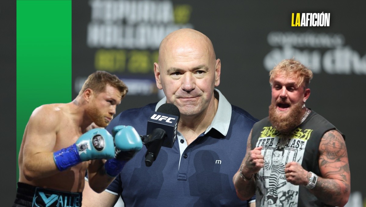 Dana White advierte a Jake Paul que Canelo Álvarez le ganaría rápido (AFP/EFE/Reuters)