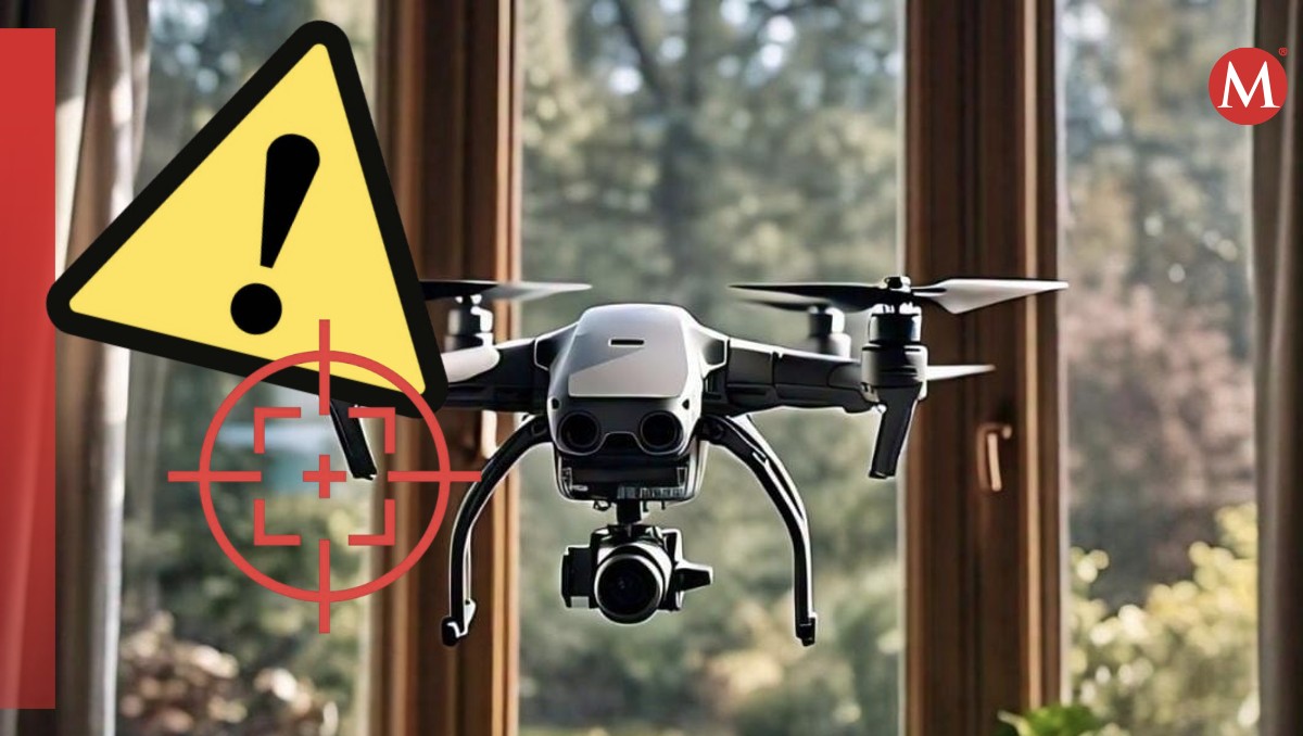 Usan drones para espiar por ventanas de las casas (Diseño: Rafael Mejía).