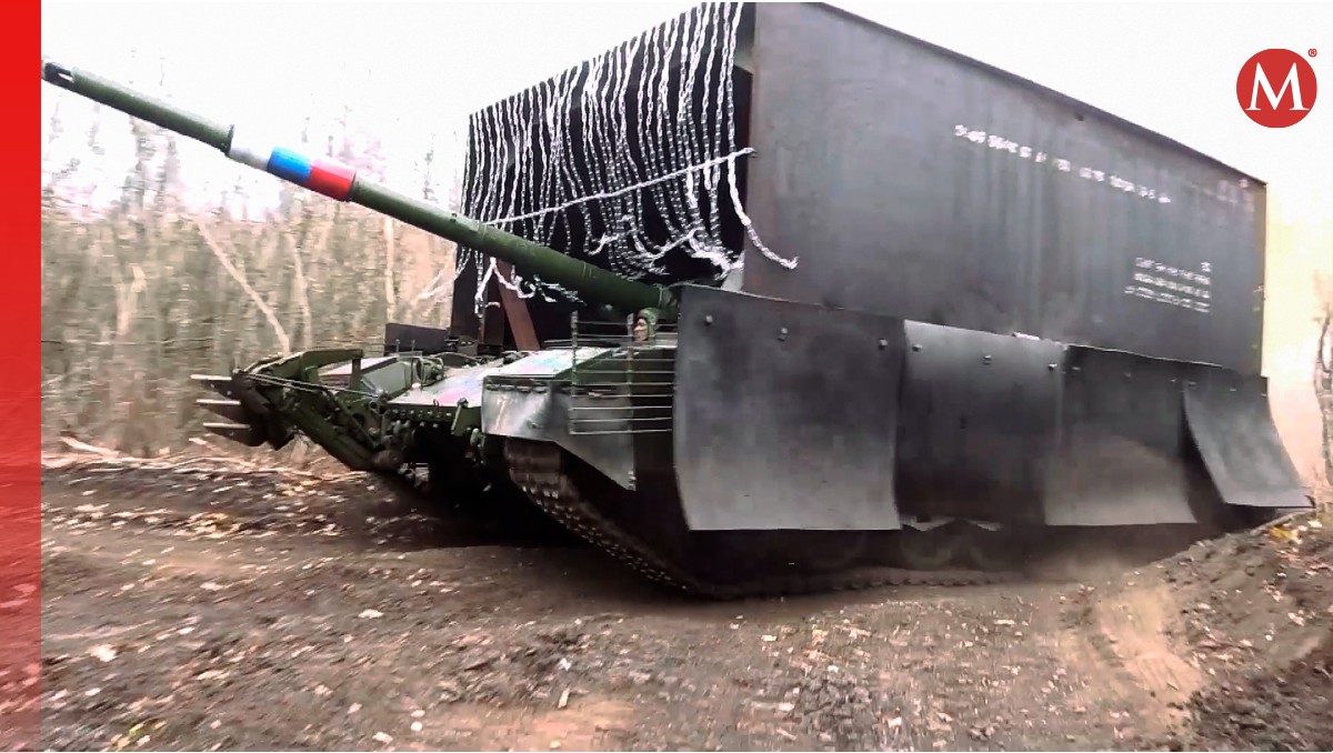 Un tanque ruso T-80 en la región de Donetsk, Ucrania | AP