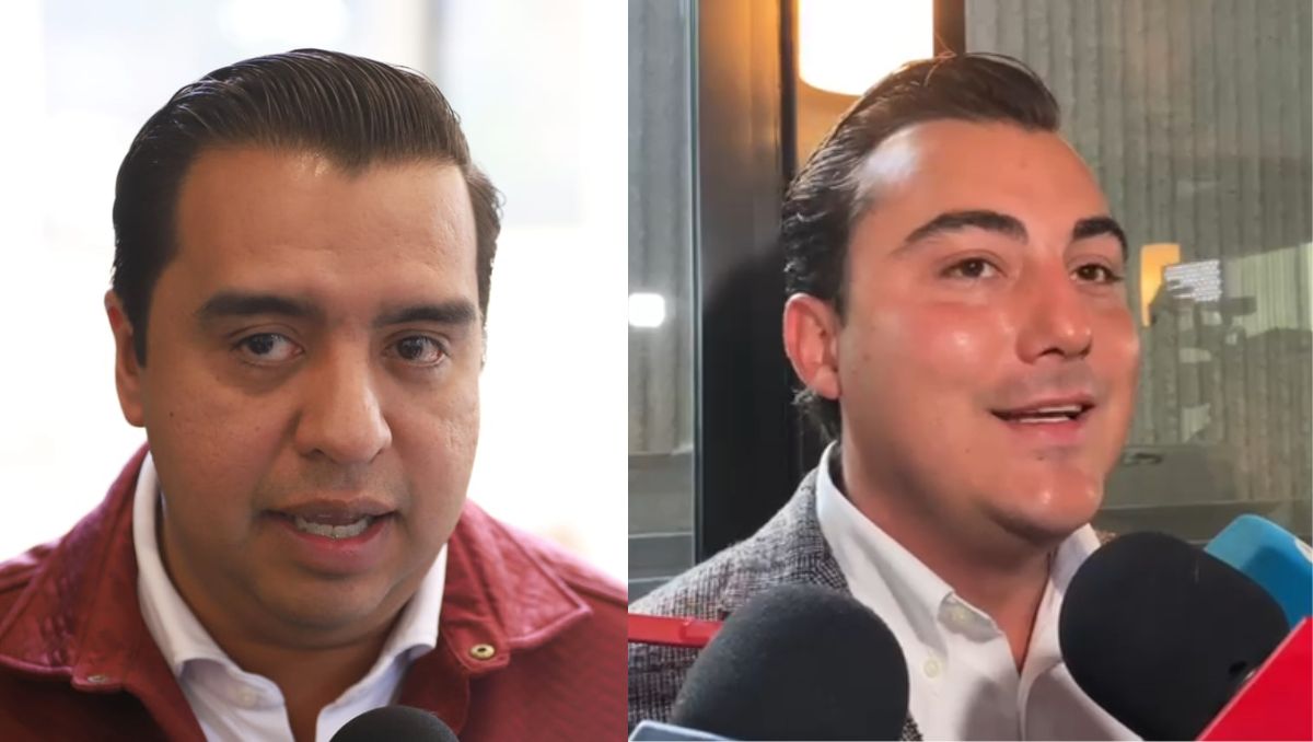 Jesús Nava y Manuel Guerra, alcaldes de Santa Catarina y García, respectivamente | Luis Guerra y Kevin Recio
