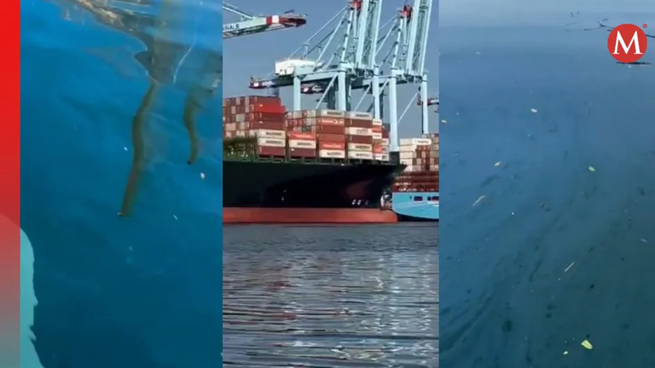En Michoacán, pescadores denuncian derrame de hidrocarburos en puerto de Lázaro Cárdenas