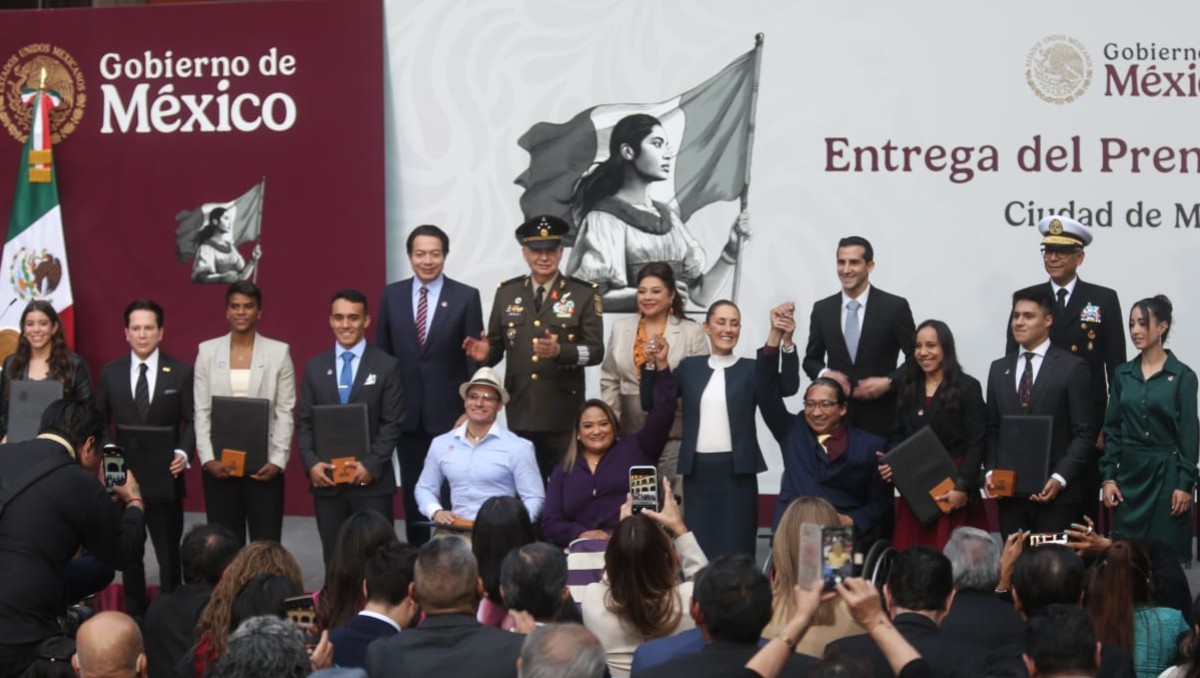 Sheinbaum y Pacheco entregan Premio Nacional de Deportes 2024 (Araceli López)