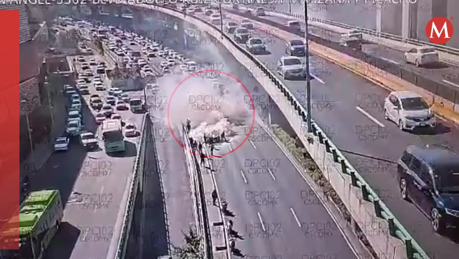 Los carriles centrales permanecen sin acceso por el incidente. | Especial