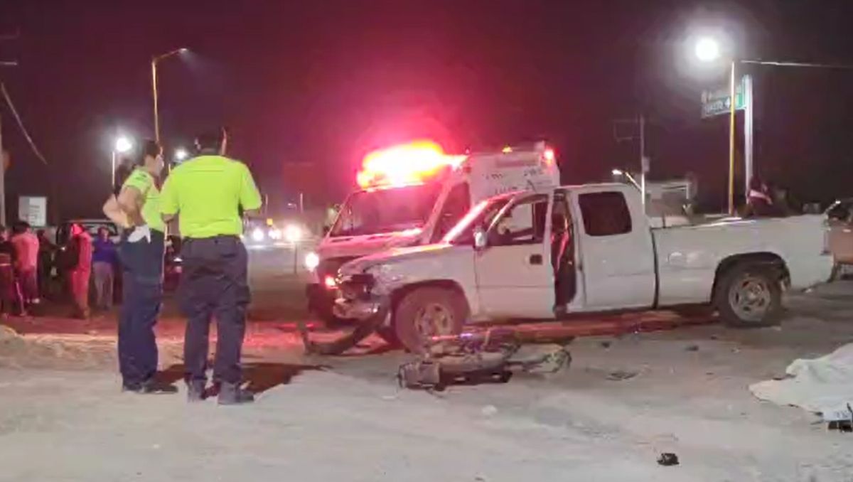 El choque ocurrió una camioneta Chevrolet Silverado y una motocicleta. | Especial