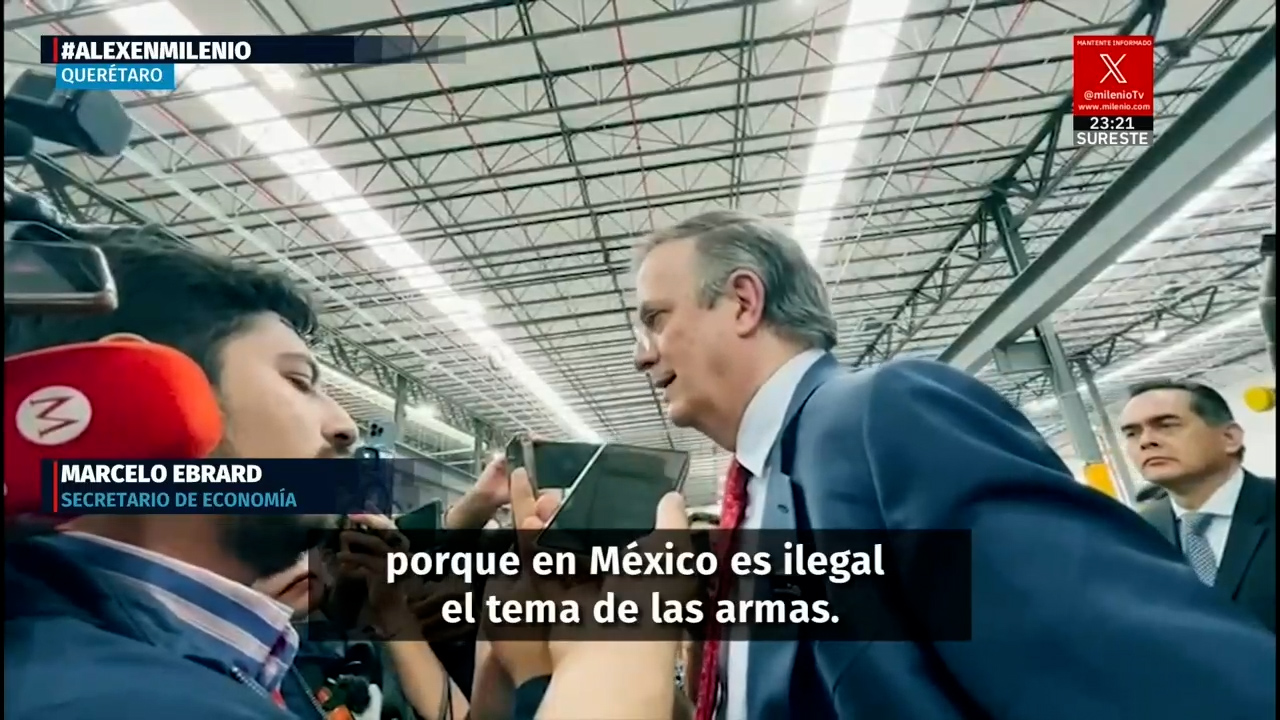 Marcelo Ebrard exige a EU cortar el suministro de armas para frenar el tráfico de fentanilo