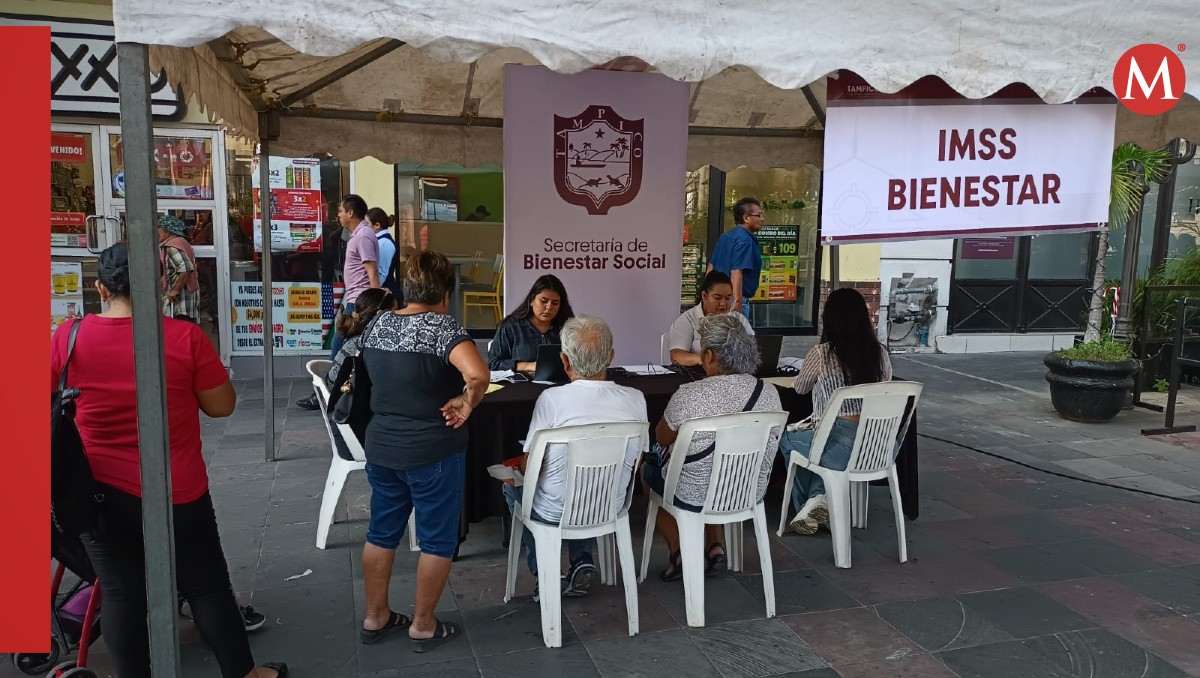 Módulos de inscripción a IMSS-Bienestar en Tampico. (Jesús Alberto García)