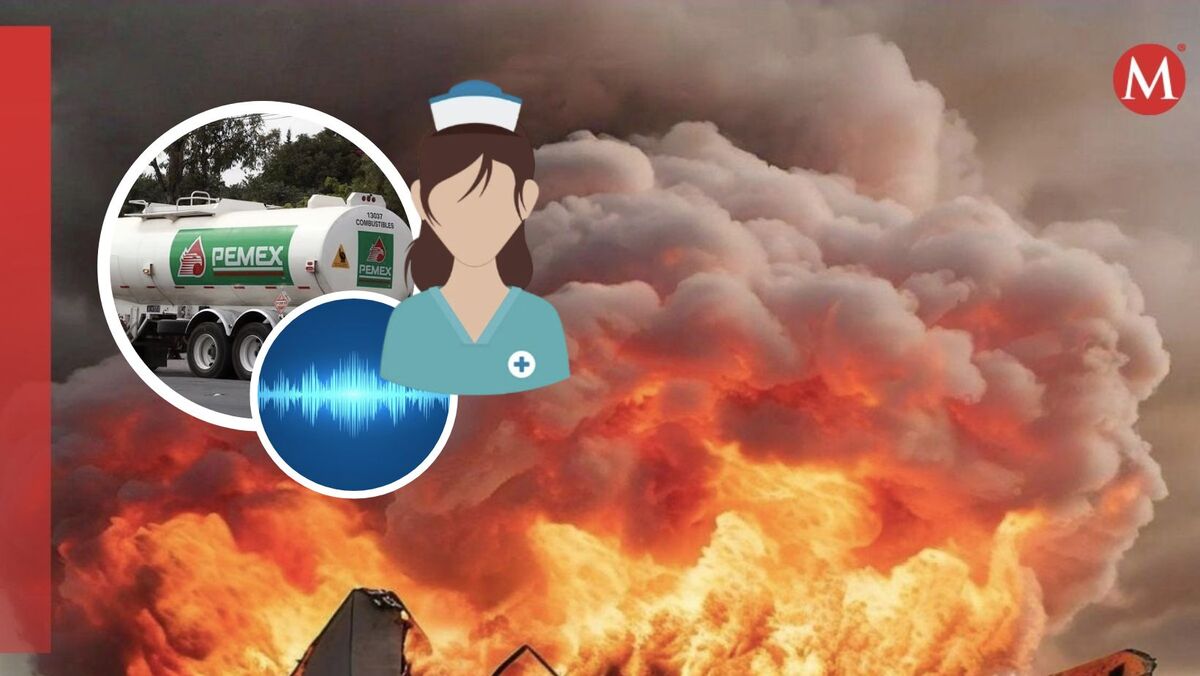 Testigo narra explosión de pipa de Pemex en Edomex (Diseño: Rafael Mejía).