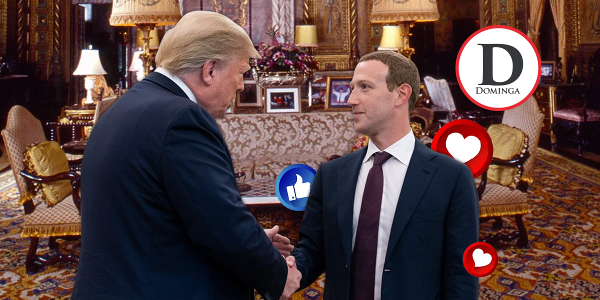 Mark Zuckerberg lima asperezas con Trump en Mar-a-Lago