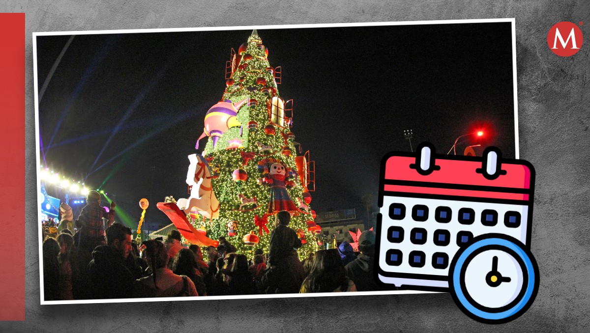 Pinito navideño en la Plaza Mayor de Torreón, Coahuila. | Archivo