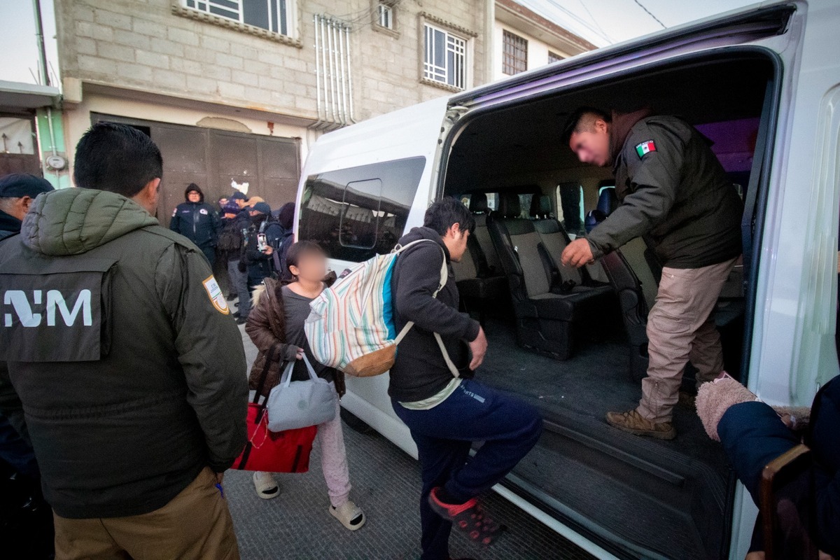 Migrantes de distintas nacionalidades estaban en tres casas en Tizayuca.
