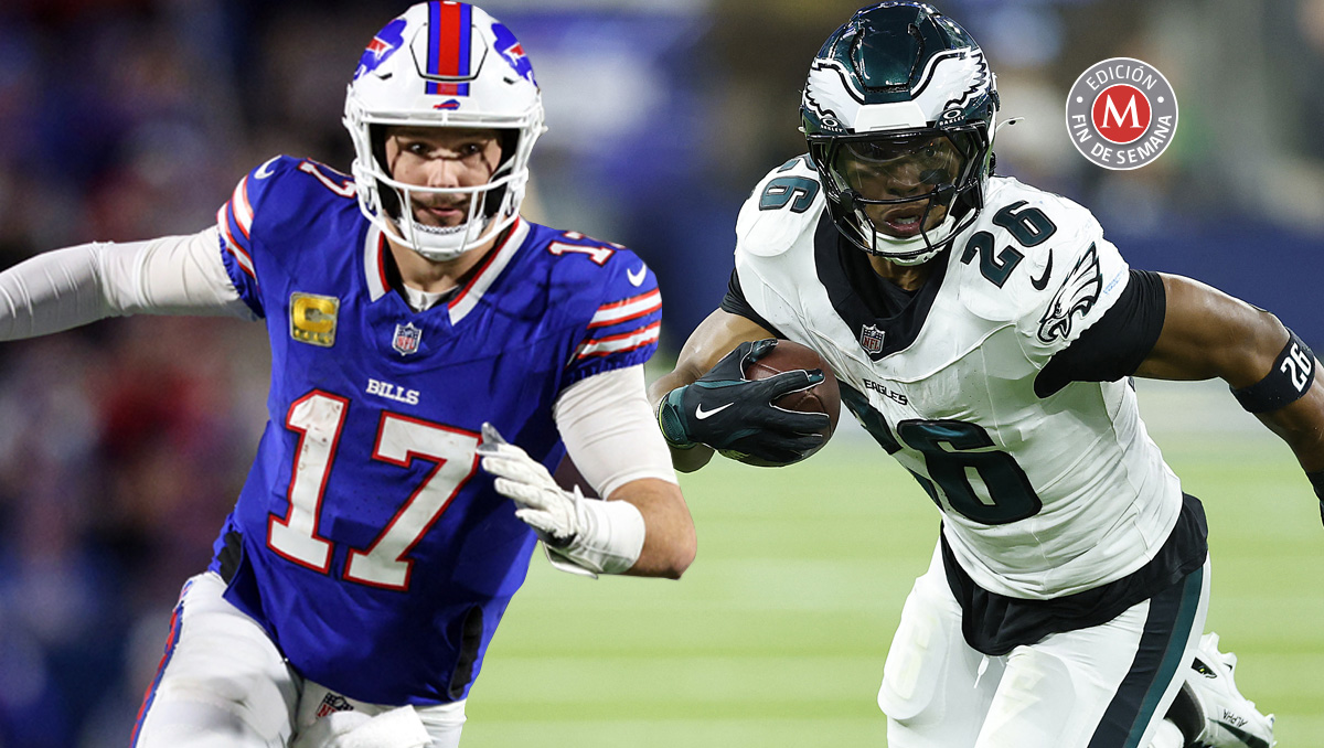 Josh Allen y Saquon Barkley, posibles candidatos al MVP de la NFL 2024 (AFP)