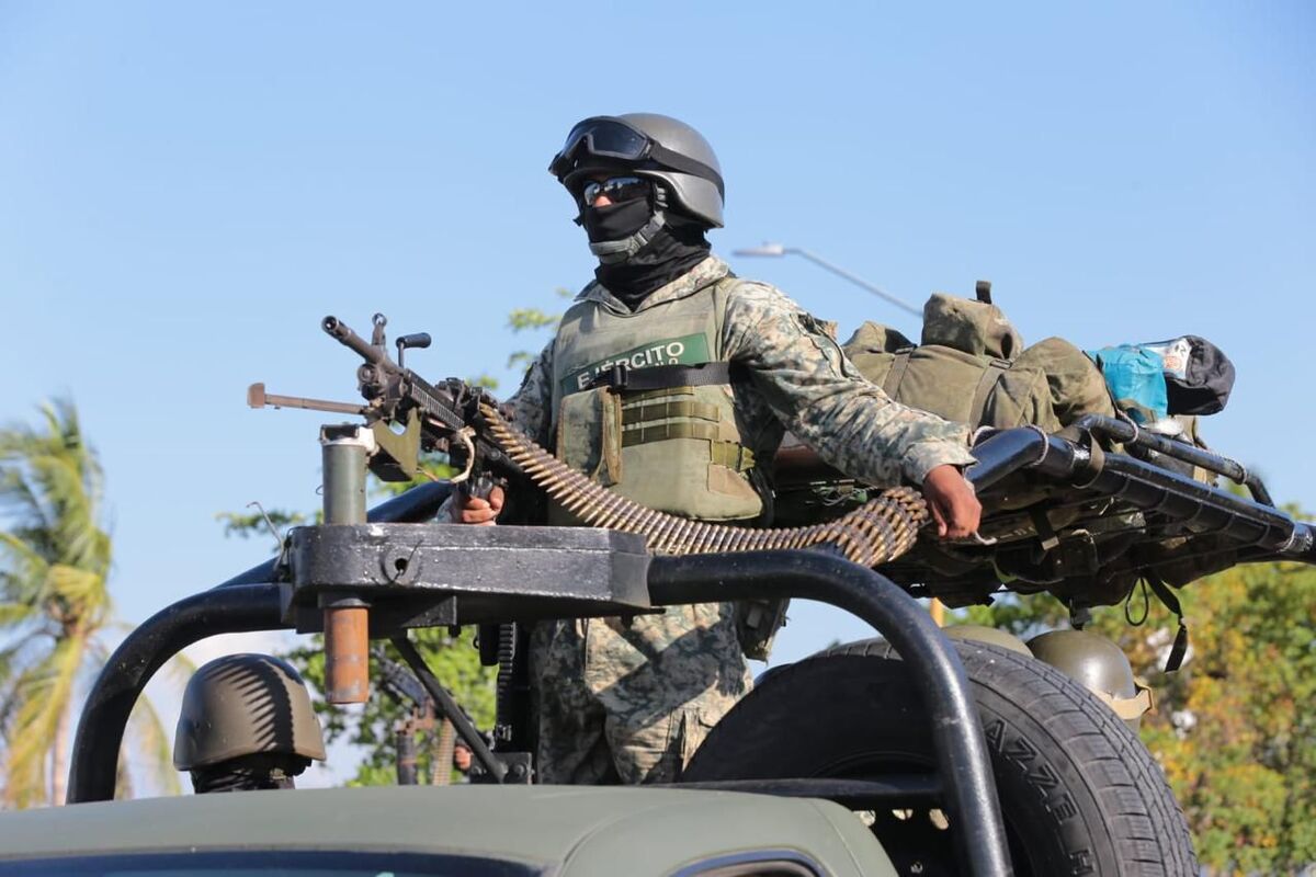 Ejército mexicano y Guardia Nacional refuerzan seguridad en Sinaloa