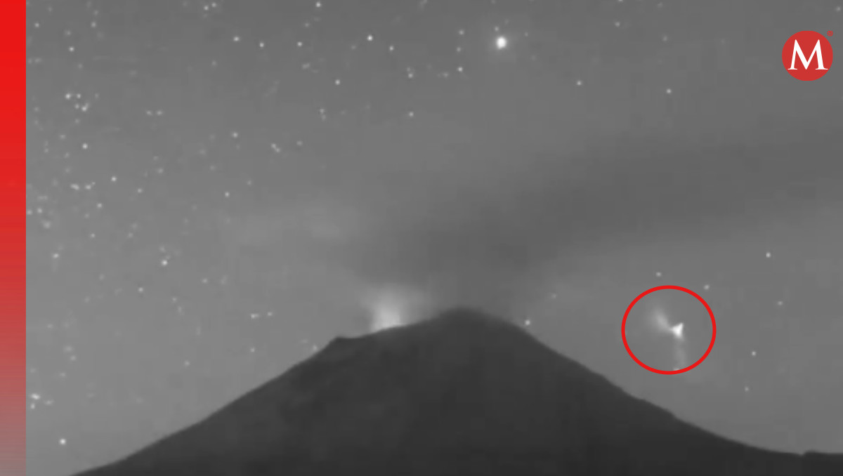 Captan objeto luminoso sobre volcán Popocatépetl | Especial