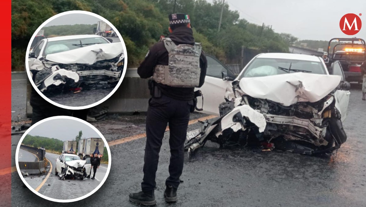 Se detectó un vehículo accidentado en uno de los carriles que va de norte a sur.