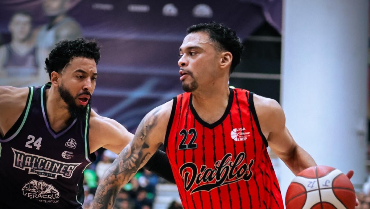 Diablos Rojos se ponen a un triunfo del título de la LNBP a costa de Halcones (X @DiablosBasquet)