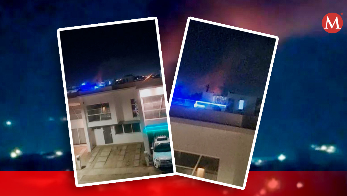 Habitantes de Sinaloa registraron, con sus teléfonos celulares, la columna de humo que generó la explosión (Diseño: Milenio)
