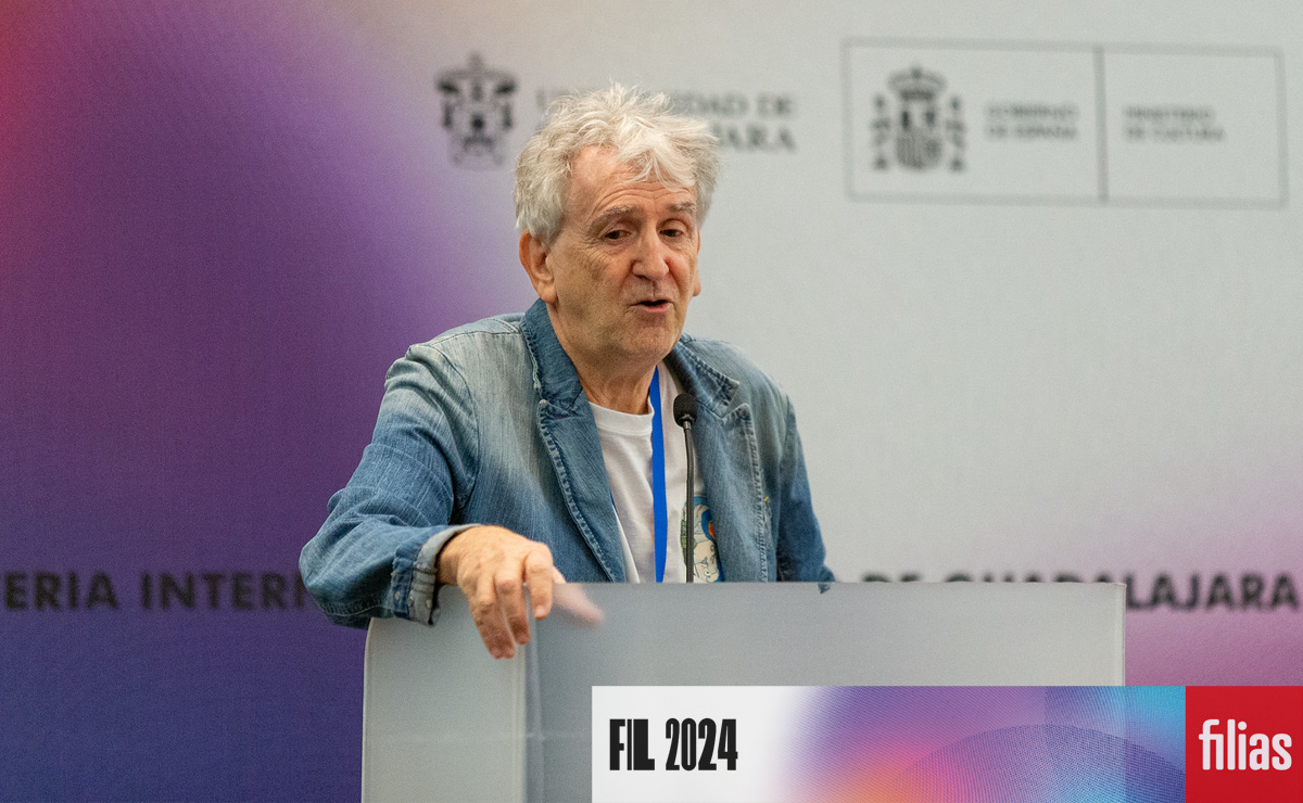 Juan Luis Arsuaga durante su conferencia “Si yo fuera un neandertal”. (Bernardo de Niz)