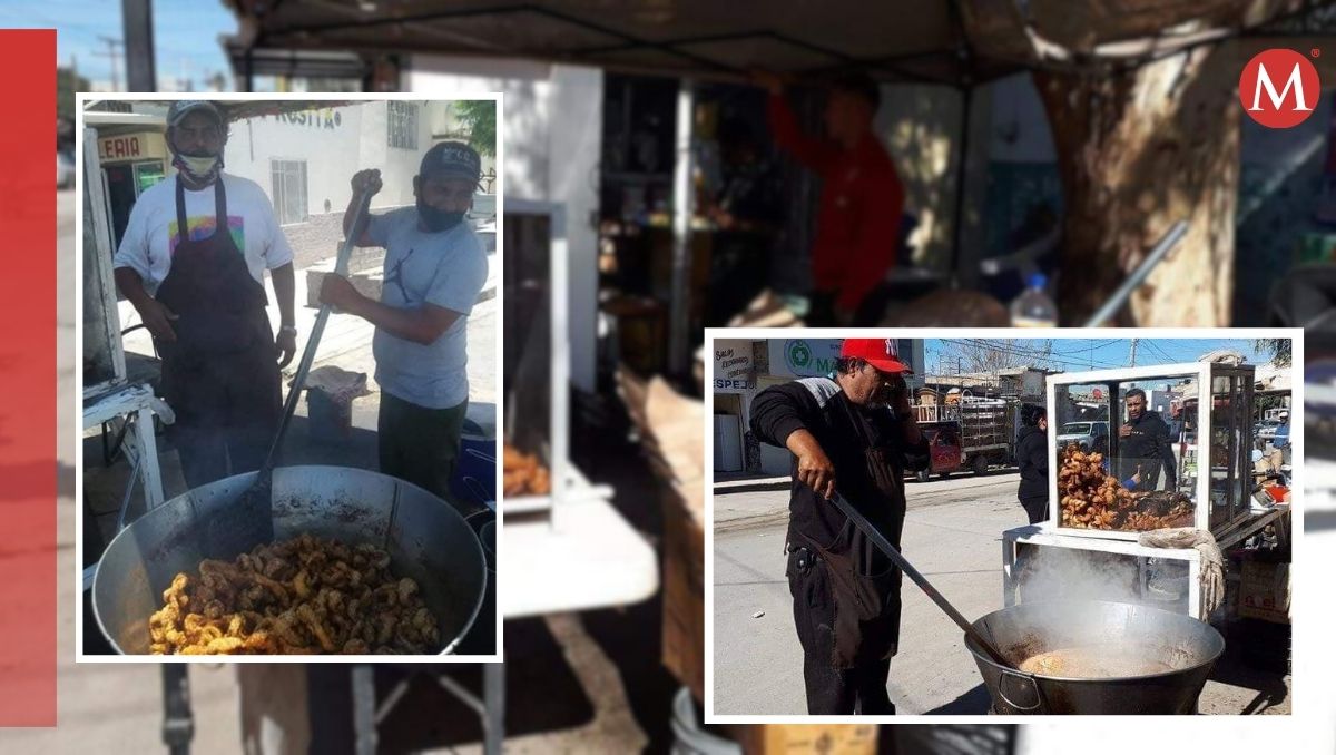 Venta de chicharrones en San Pedro. | Especial