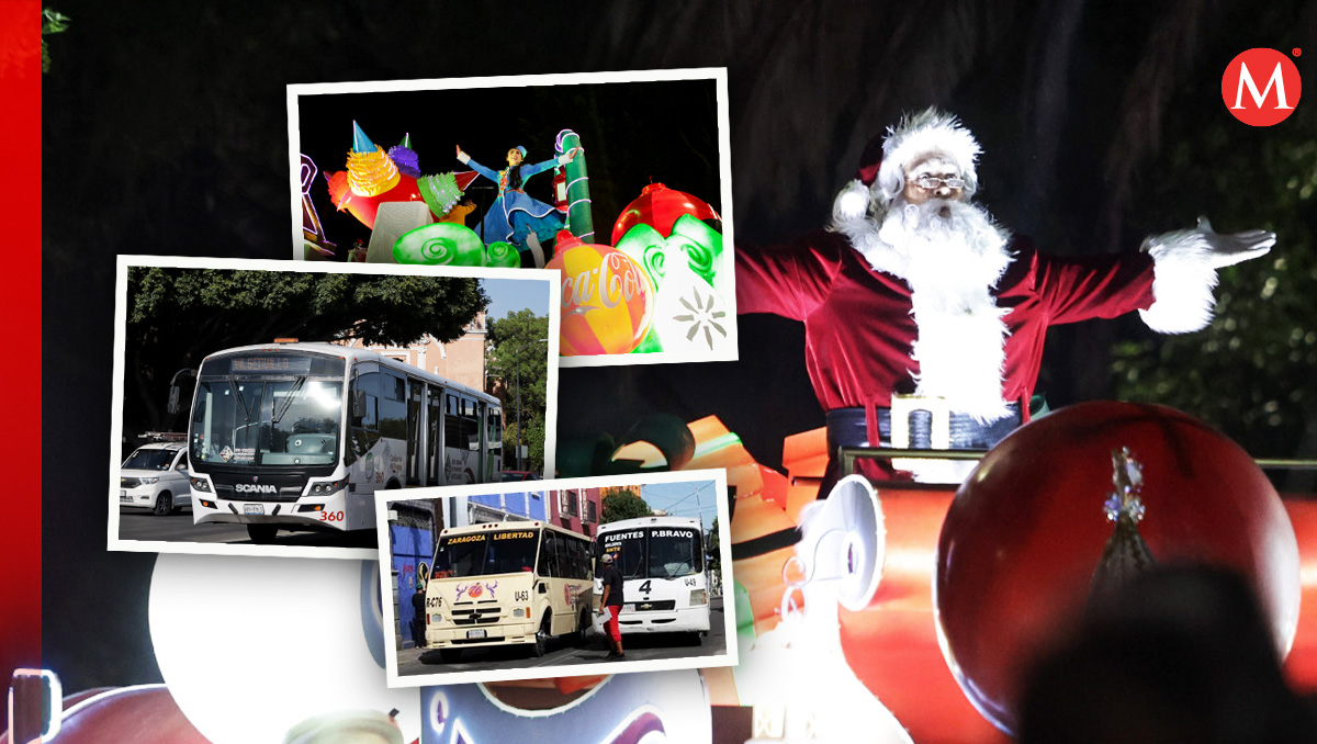 Caravana Coca-Cola en Puebla: Rutas de transporte público suspenden servicio | Agencia Es Imagen/ Melanie Torres / Diseño: Margarita Salmorán