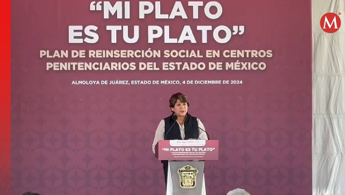 Delfina Gómez asegura que el programa "Mi plato es tu plato" transformará caminos para las reclusas. Foto: (Especial)