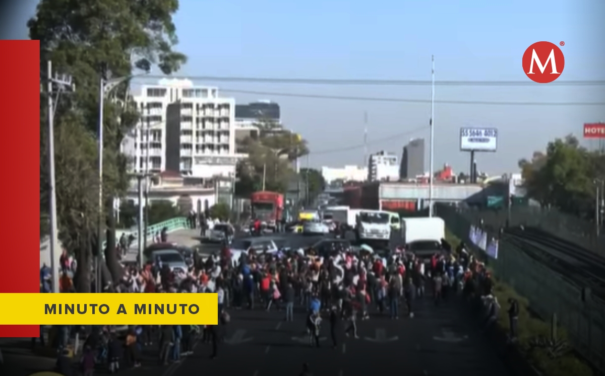 El bloqueo afecta la Calzada de Tlalpan (Especial)