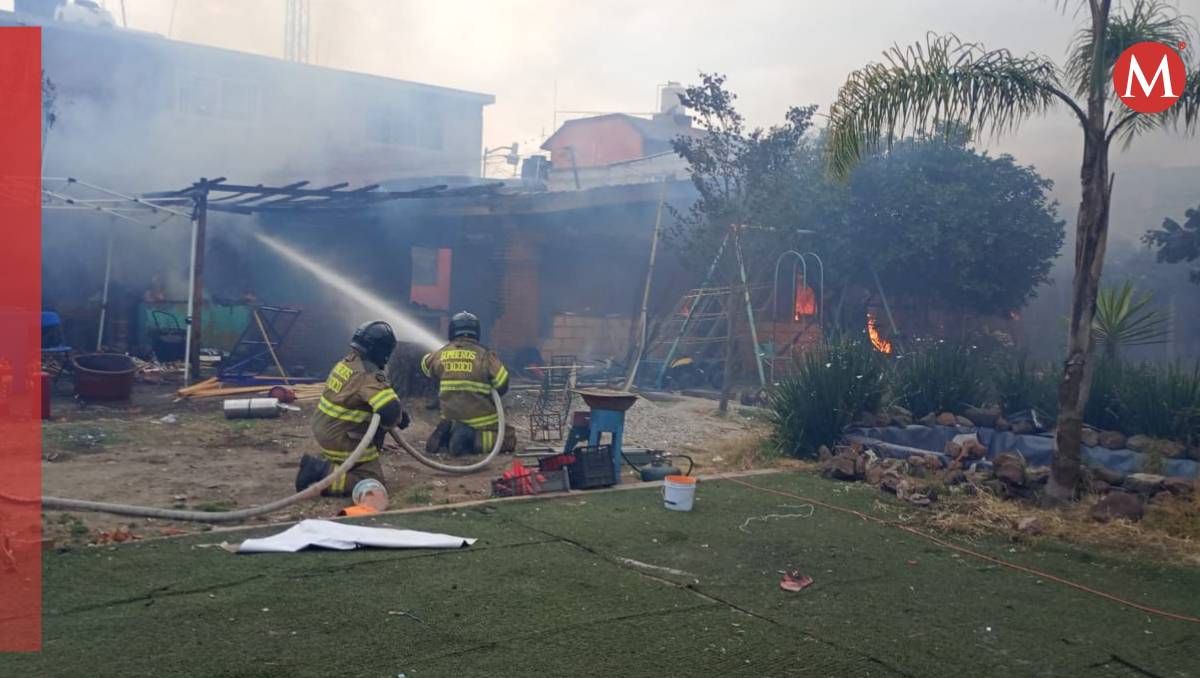 Explosión de polvorín clandestino deja tres lesionados graves en Texcoco.| Especial