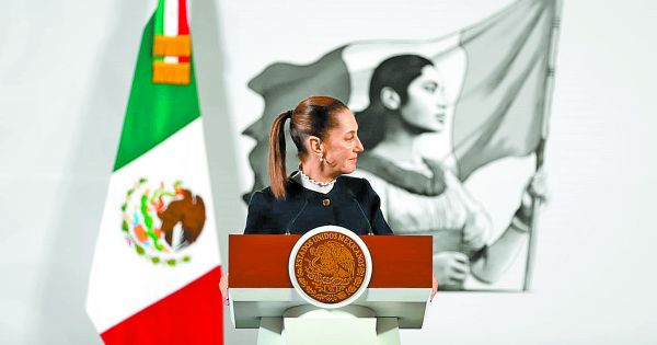 La Presidenta en su conferencia mañanera. Javier Ríos
