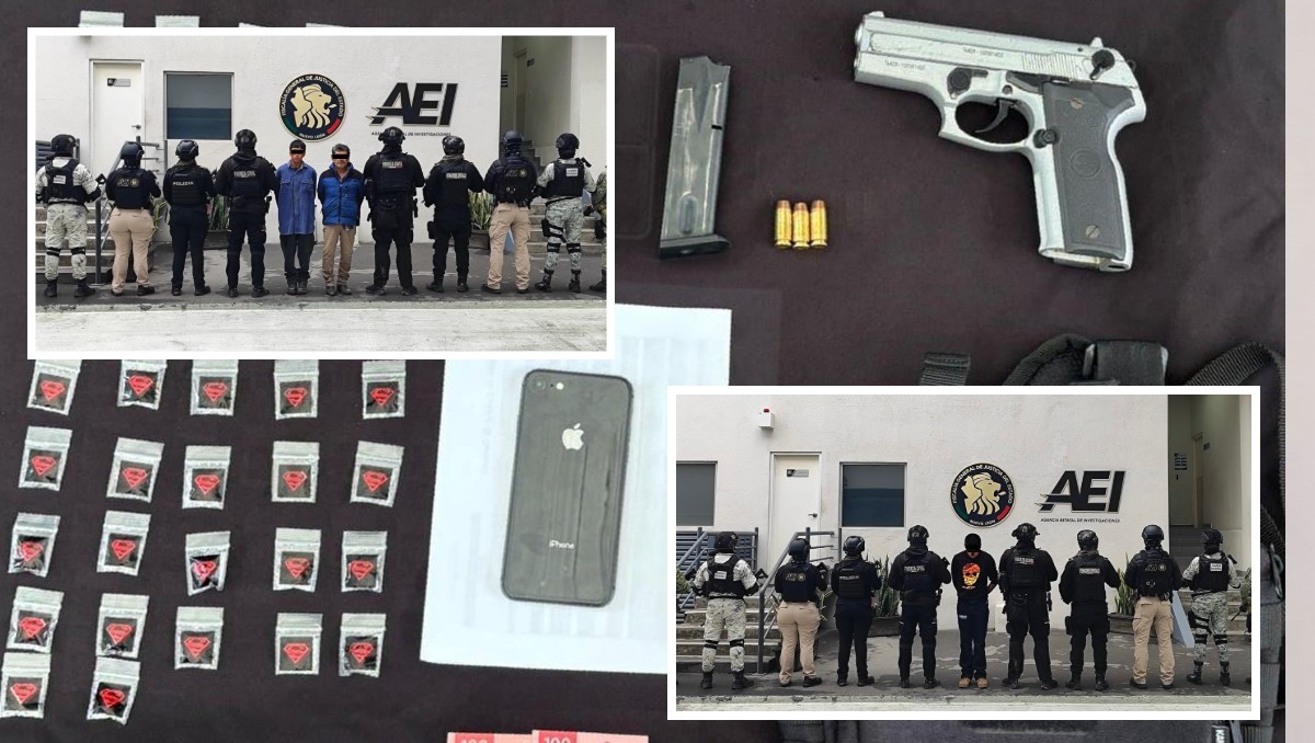 Los tres fueron detenidos en operativos simultáneos. Foto: Especial