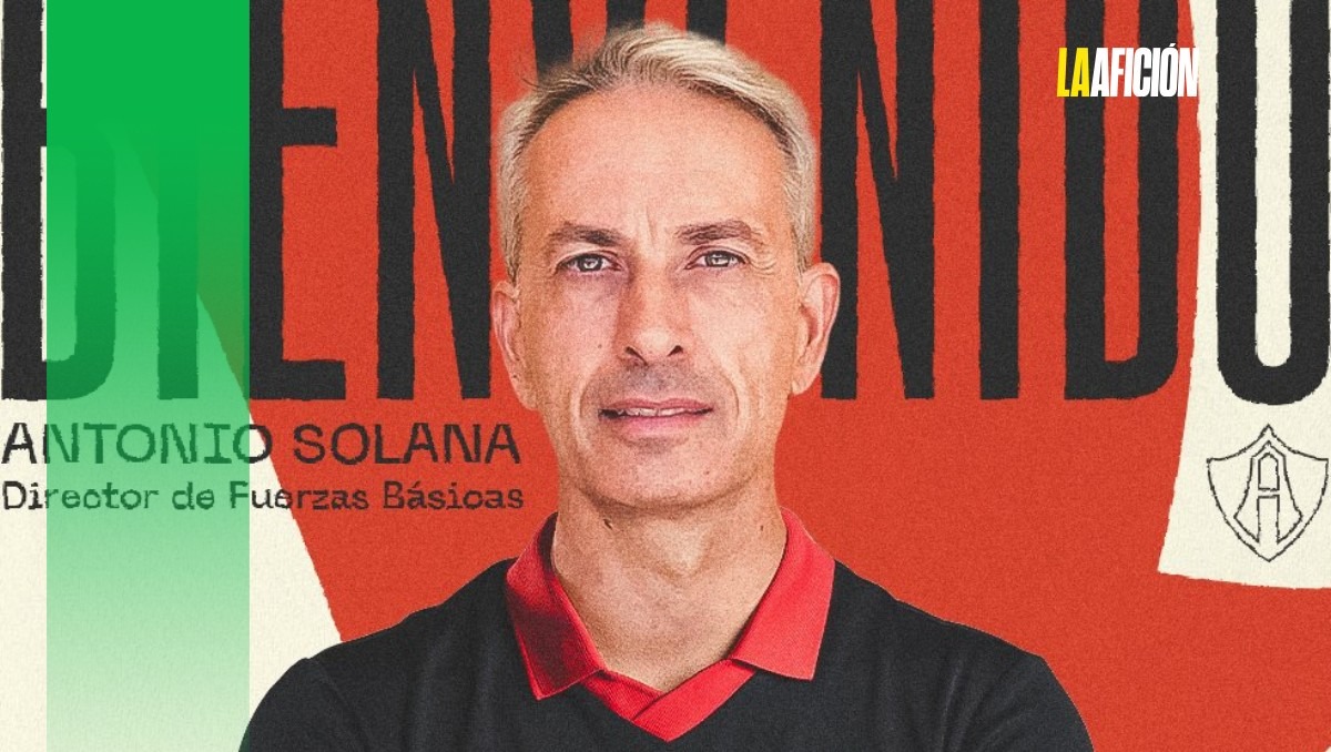 Antonio Solana es presentado como Director de Fuerzas Básicas en Atlas (X @AtlasFC)