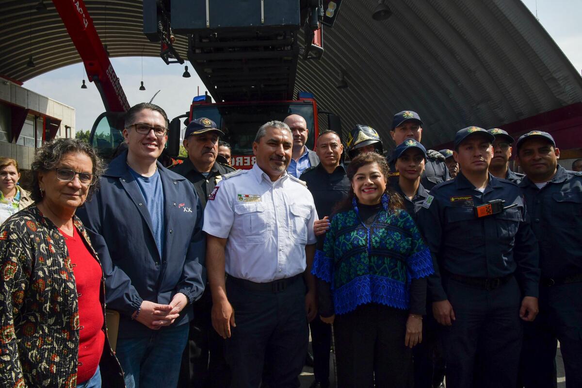 Benito Juárez con el alcalde Luis Mendoza, se suman a Protocolo contra Incendios de Clara Brugada (foto: especial)