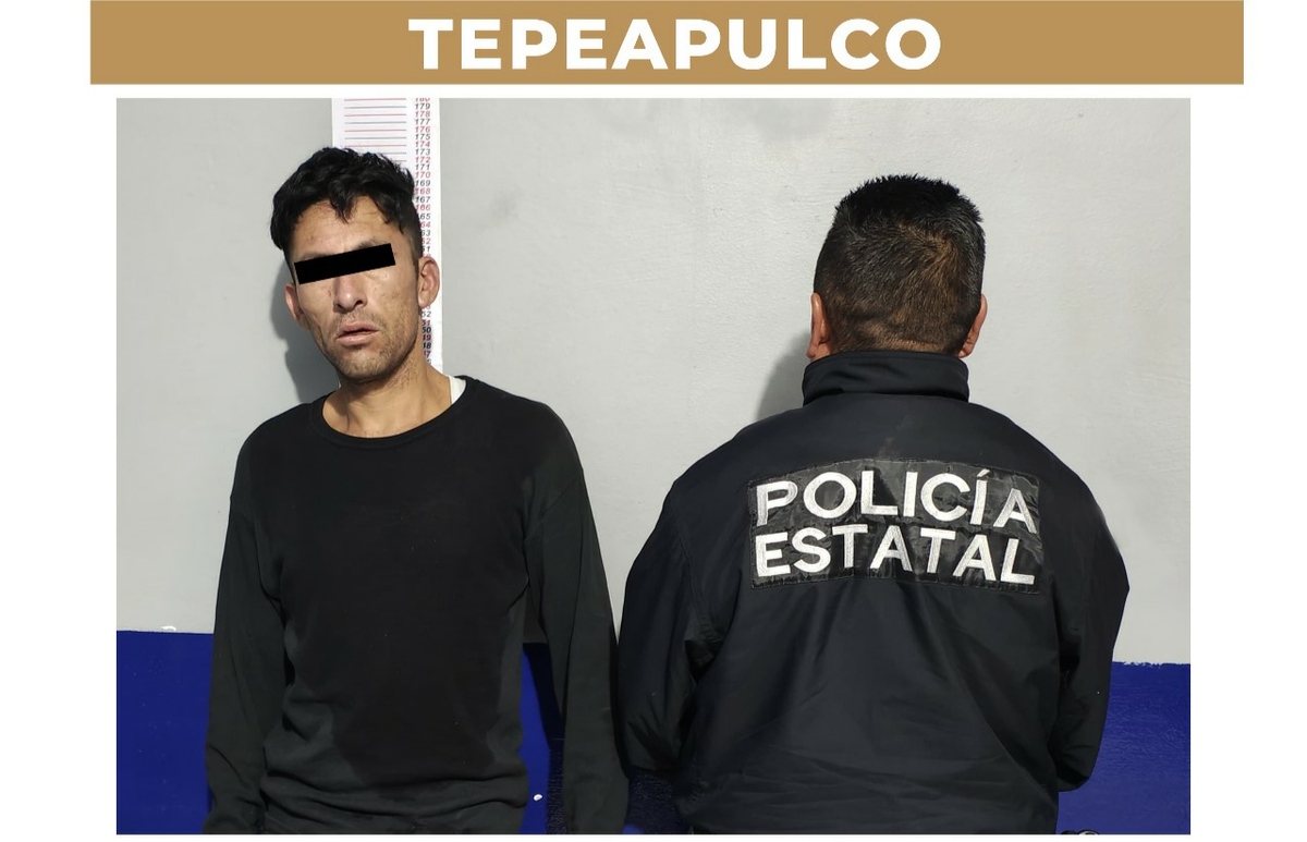 Detienen a presunto ladrón de tienda en tepeapulco. (Guadalupe Trejo)