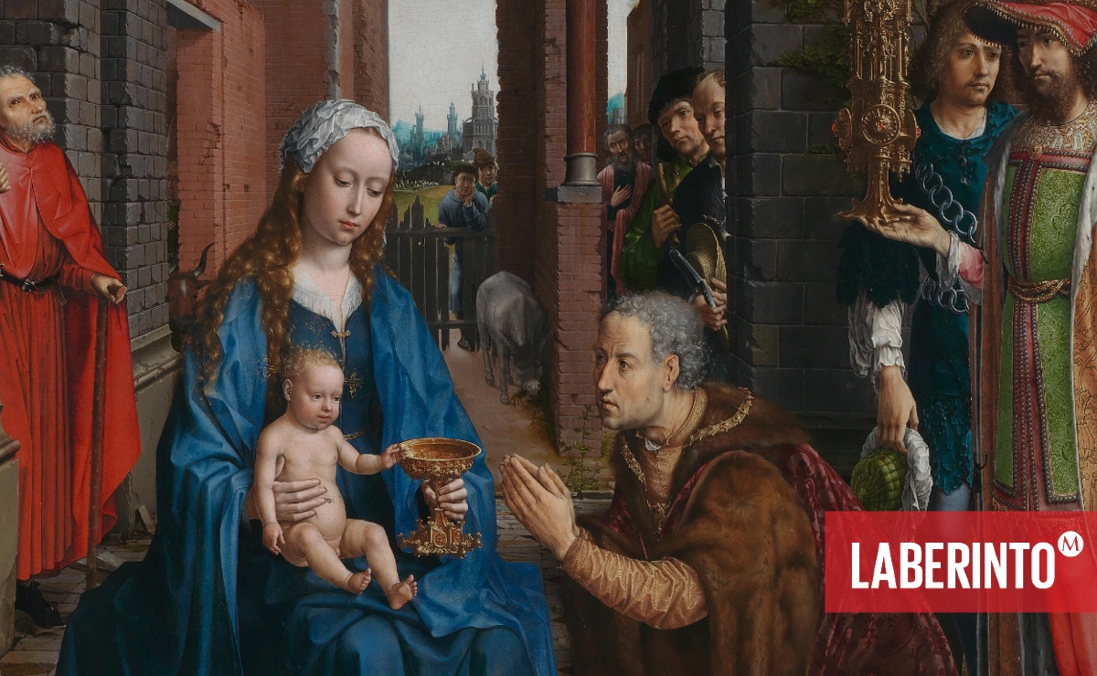 Jan Gossaert, 'La adoración de los reyes' (detalle). (Wikimedia Commons)