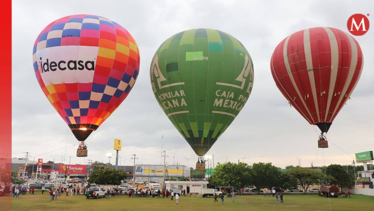 Los altamirenses pudieron disfrutar de elevaciones en globo en la Unidad Deportiva de la ciudad.