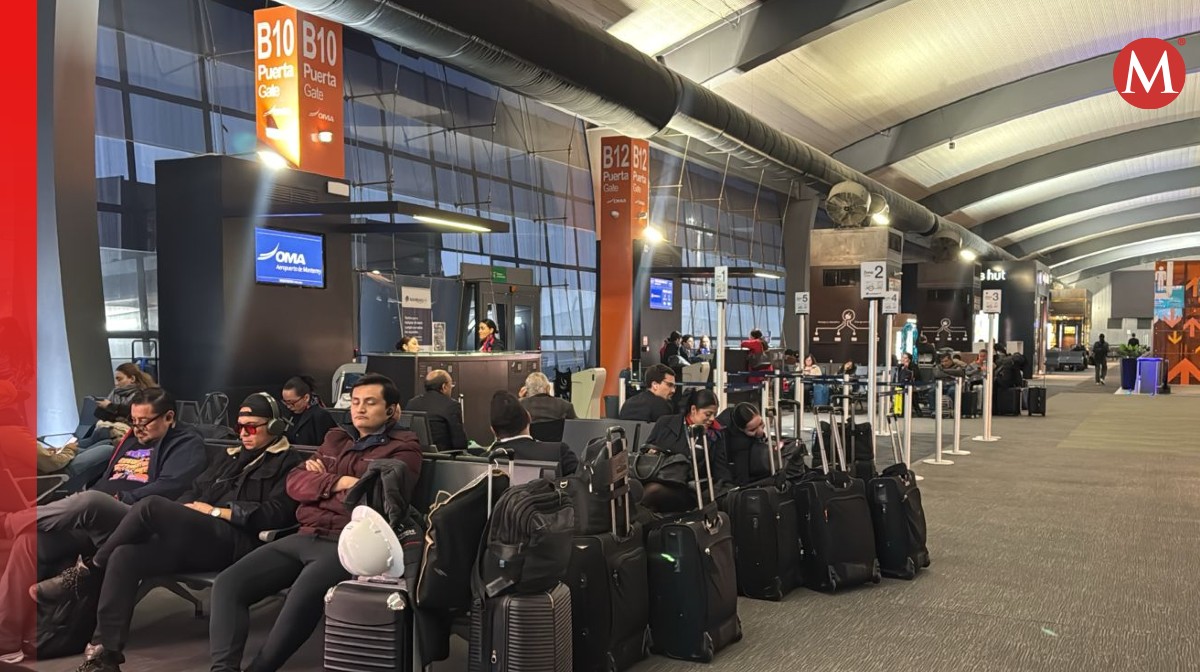 Cierran operaciones en el Aeropuerto de Monterrey. Foto: Especial