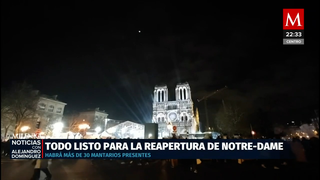 Reapertura de Notre Dame contará con la presencia de Donald Trump y 40 líderes internacionales