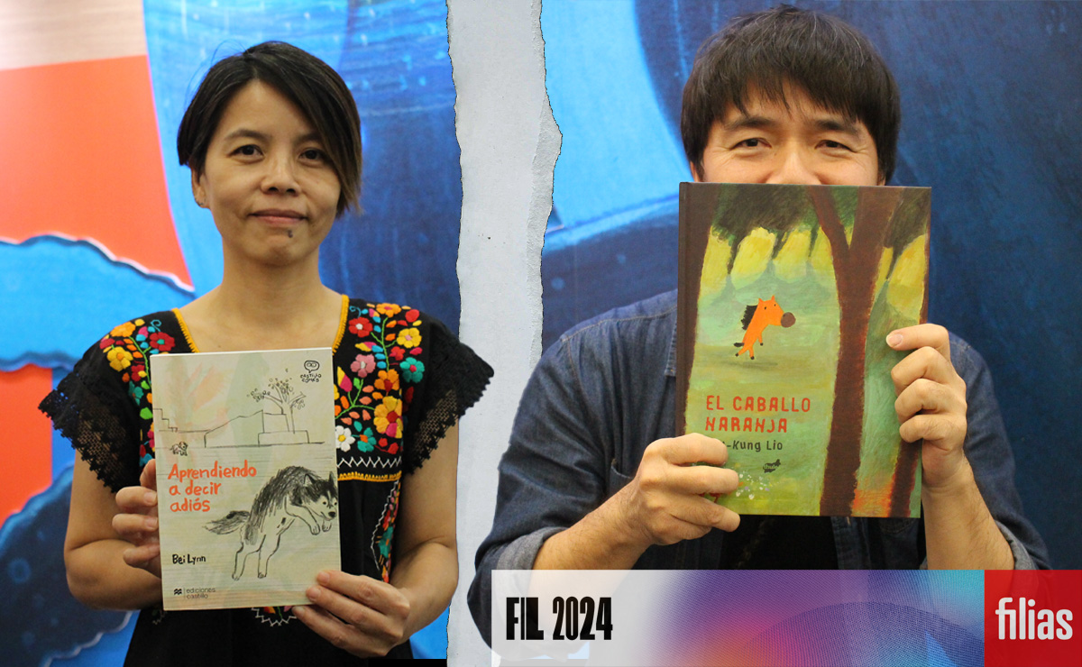 Bei Lynn y Hsu-Kung Liu, ilustradores taiwaneses. (Fotos: Ángel Soto)