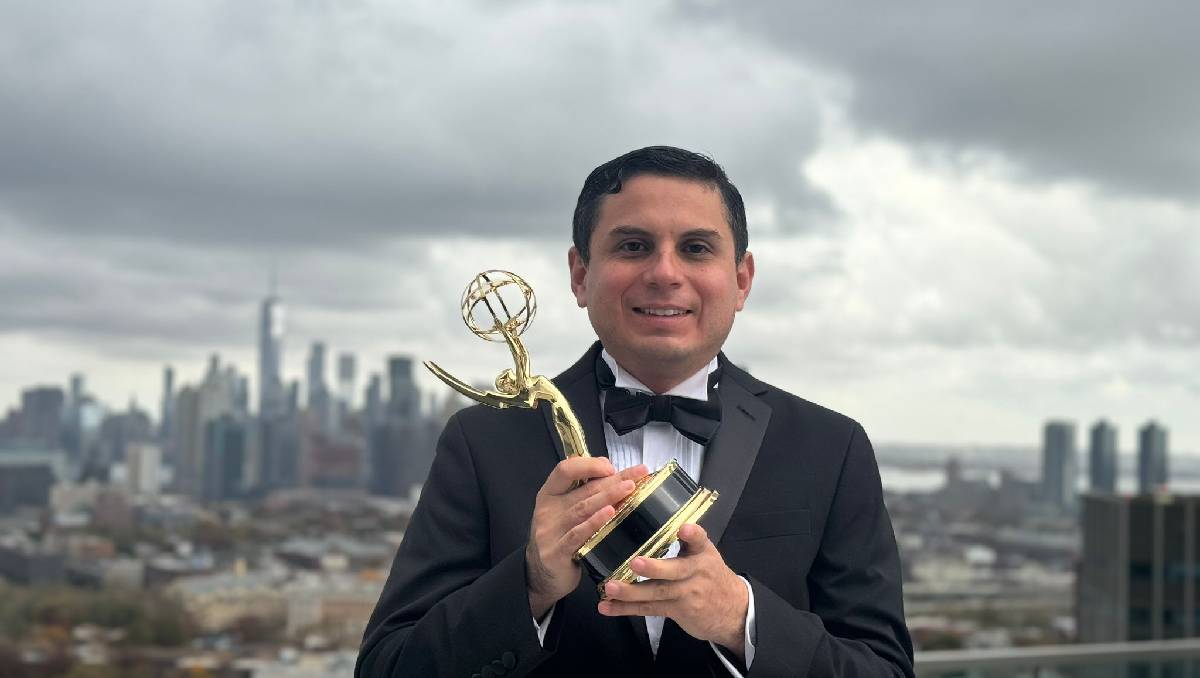 Joaquín Torres obtuvo el Emmy en la categoría de “Multimedia Journalist”. Foto: (Especial)